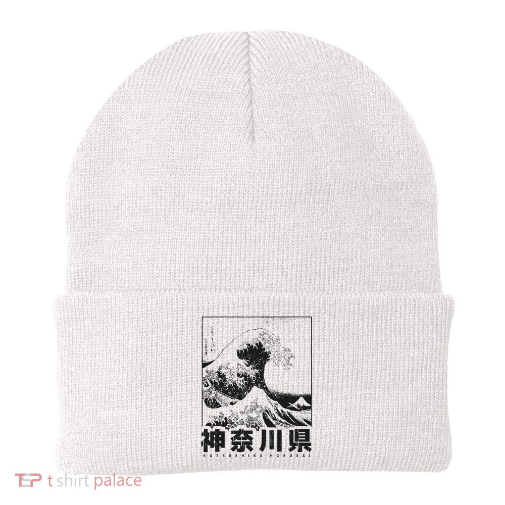 Great Wave Off Kanagawa Japan Aesthetic Japanese Art Beanie