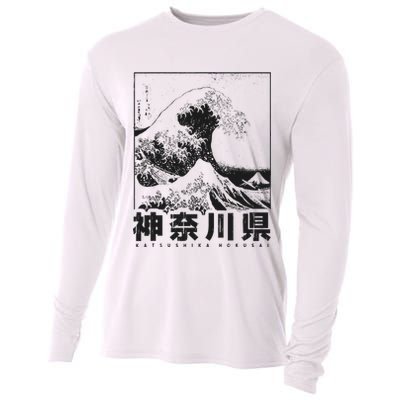 Great Wave Off Kanagawa Japan Aesthetic Japanese Art Cooling Performance Long Sleeve Crew