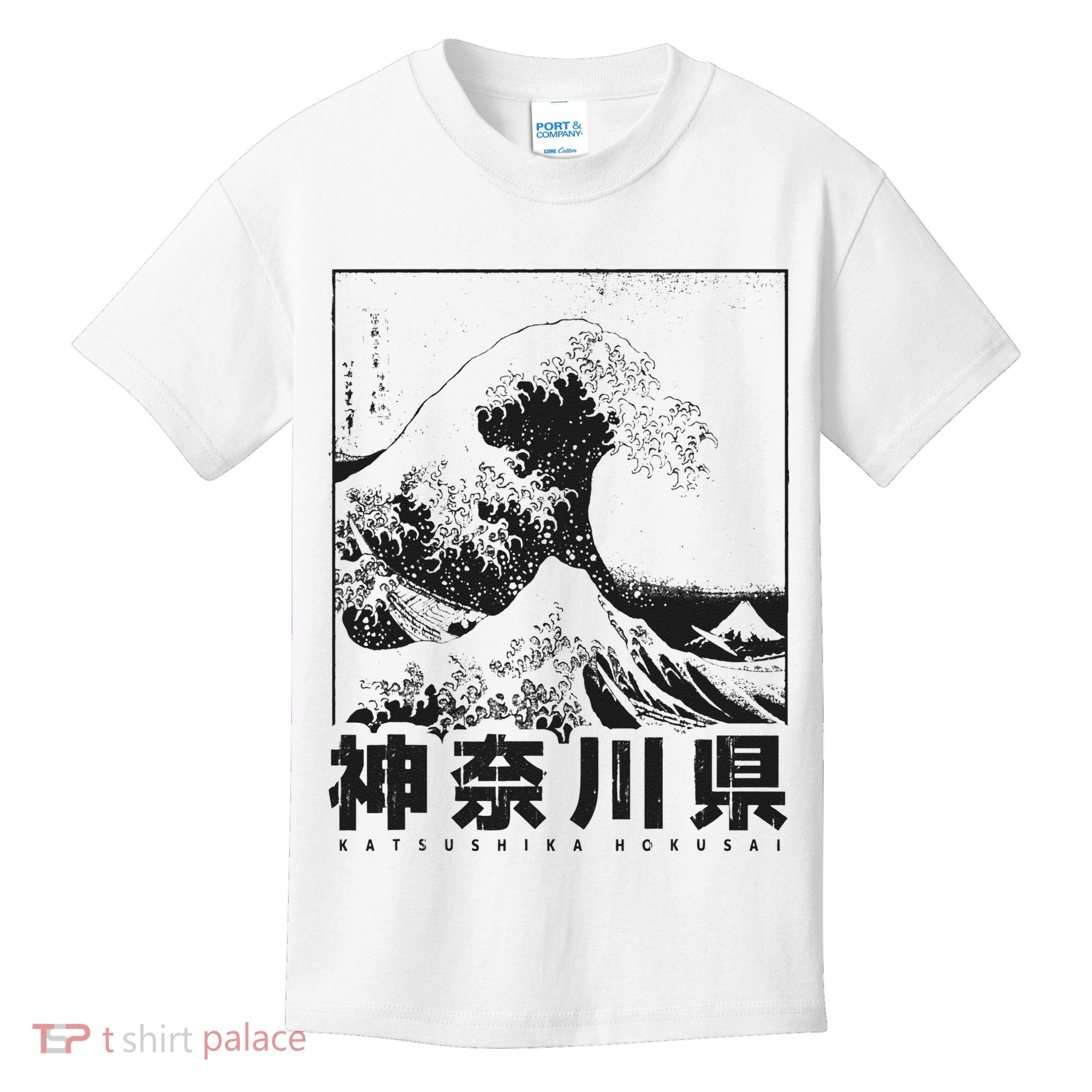 Great Wave Off Kanagawa Japan Aesthetic Japanese Art Kids T-Shirt