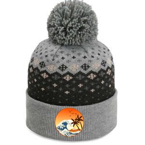 Great Wave Off Kanagawa The Baniff Cuffed Pom Beanie