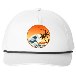 Great Wave Off Kanagawa Snapback Five-Panel Rope Hat