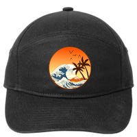 Great Wave Off Kanagawa 7-Panel Snapback Hat