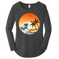 Great Wave Off Kanagawa Women's Perfect Tri Tunic Long Sleeve Shirt