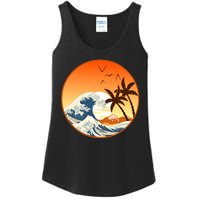 Great Wave Off Kanagawa Ladies Essential Tank