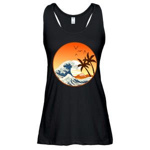 Great Wave Off Kanagawa Ladies Essential Flowy Tank