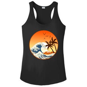 Great Wave Off Kanagawa Ladies PosiCharge Competitor Racerback Tank