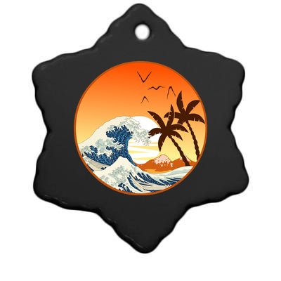 Great Wave Off Kanagawa Ceramic Star Ornament