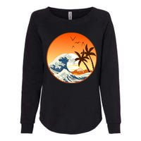 Great Wave Off Kanagawa Womens California Wash Sweatshirt