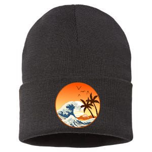 Great Wave Off Kanagawa Sustainable Knit Beanie