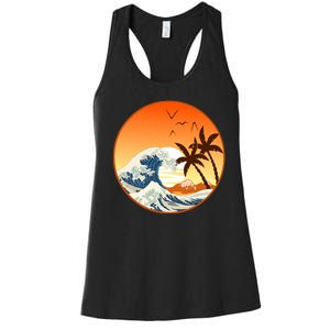 Great Wave Off Kanagawa Women's Racerback Tank