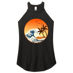 Great Wave Off Kanagawa Women's Perfect Tri Rocker Tank