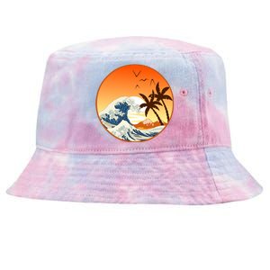 Great Wave Off Kanagawa Tie-Dyed Bucket Hat