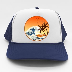 Great Wave Off Kanagawa Trucker Hat