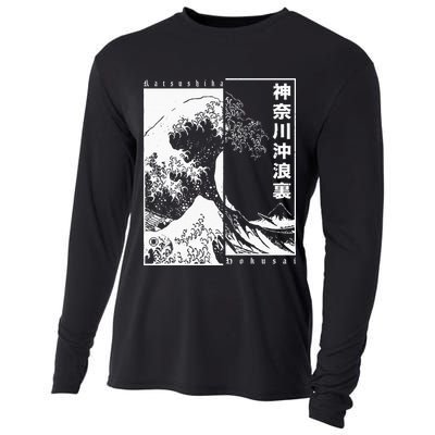 Great Wave Off Kanagawa Japanese Aesthetic Hokusai Cooling Performance Long Sleeve Crew