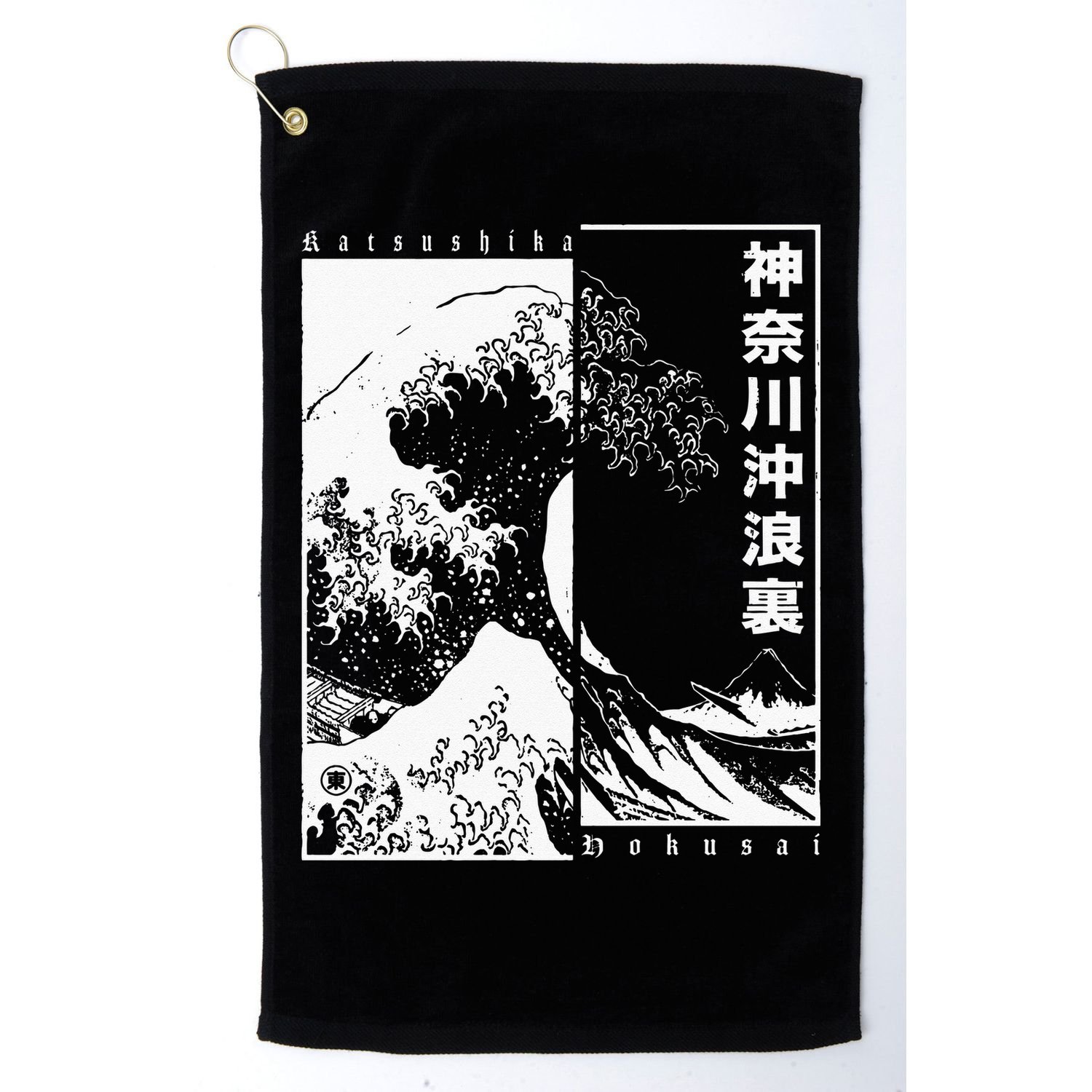 Great Wave Off Kanagawa Japanese Aesthetic Hokusai Golf Towel