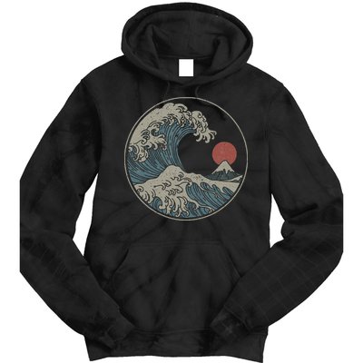 Great Wave Off Kanagawa Japanese Art Aesthetic Tsunami Tie Dye Hoodie