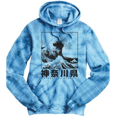 Great Wave Off Kanagawa Japan Aesthetic Japanese Art Tie Dye Hoodie