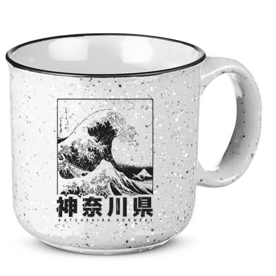 Great Wave Off Kanagawa Japan Aesthetic Japanese Art 15oz Campfire Ceramic Mug
