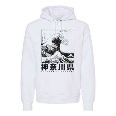 Great Wave Off Kanagawa Japan Aesthetic Japanese Art Premium Hoodie