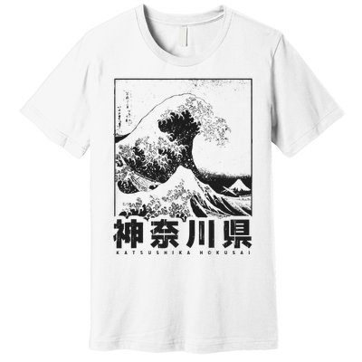 Great Wave Off Kanagawa Japan Aesthetic Japanese Art Premium T-Shirt