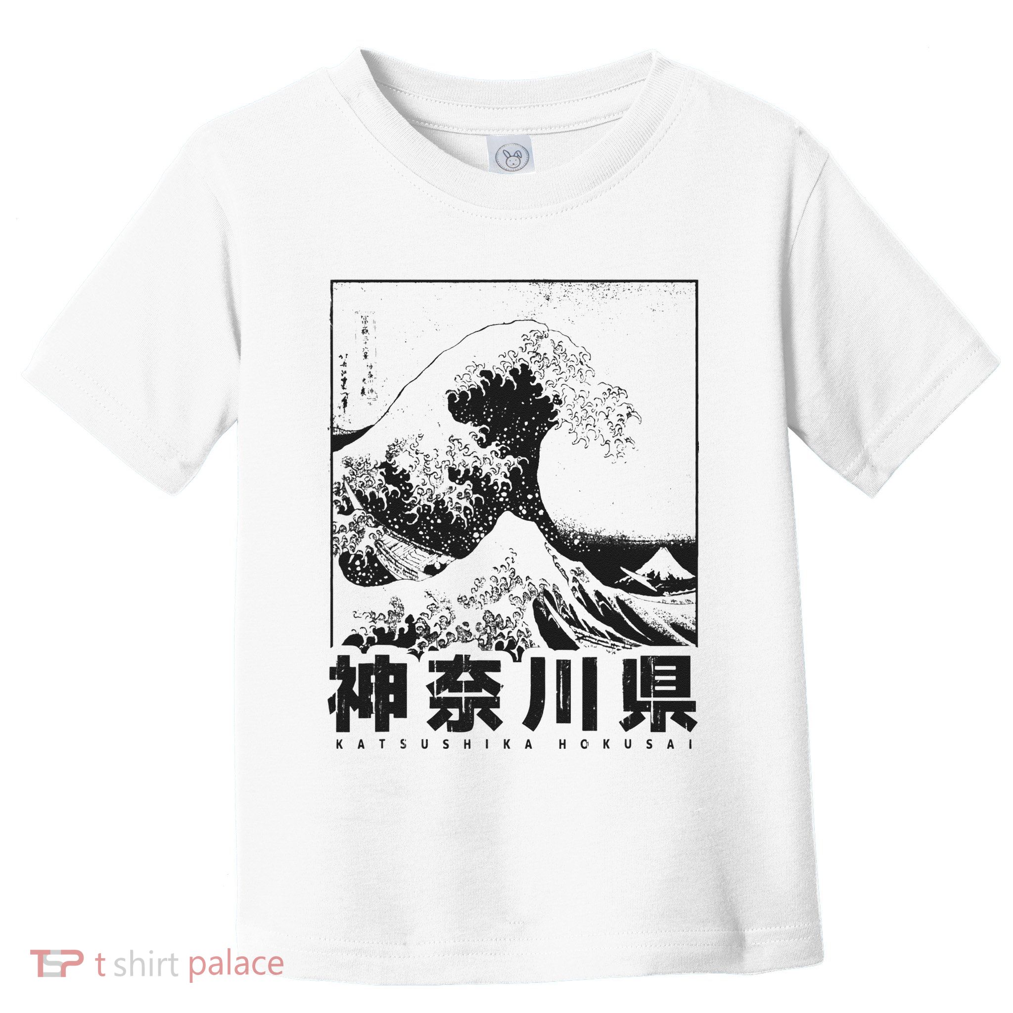 Great Wave Off Kanagawa Japan Aesthetic Japanese Art Toddler T-Shirt