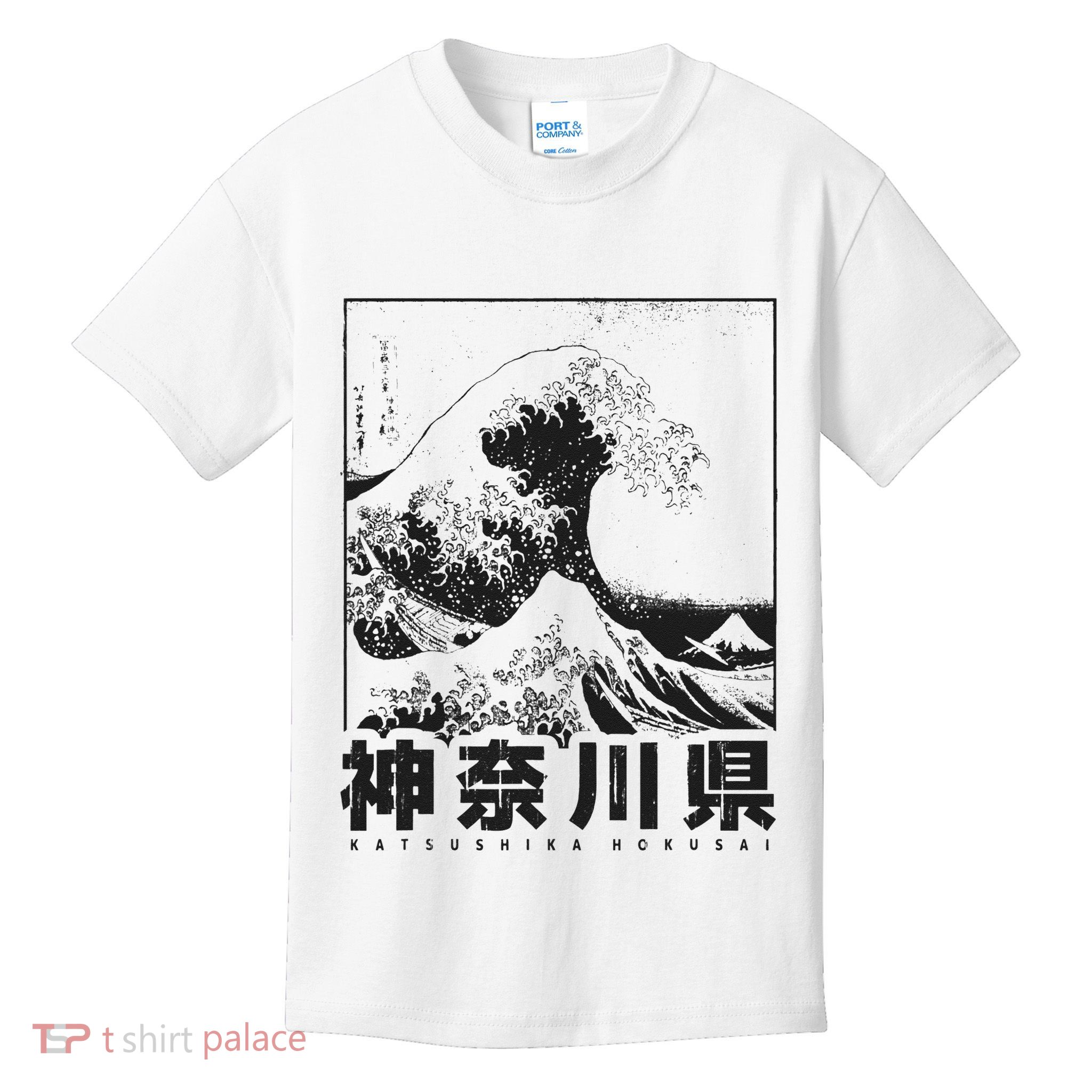 Great Wave Off Kanagawa Japan Aesthetic Japanese Art Kids T-Shirt