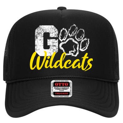 Go Wildcats Purple High Crown Mesh Back Trucker Hat