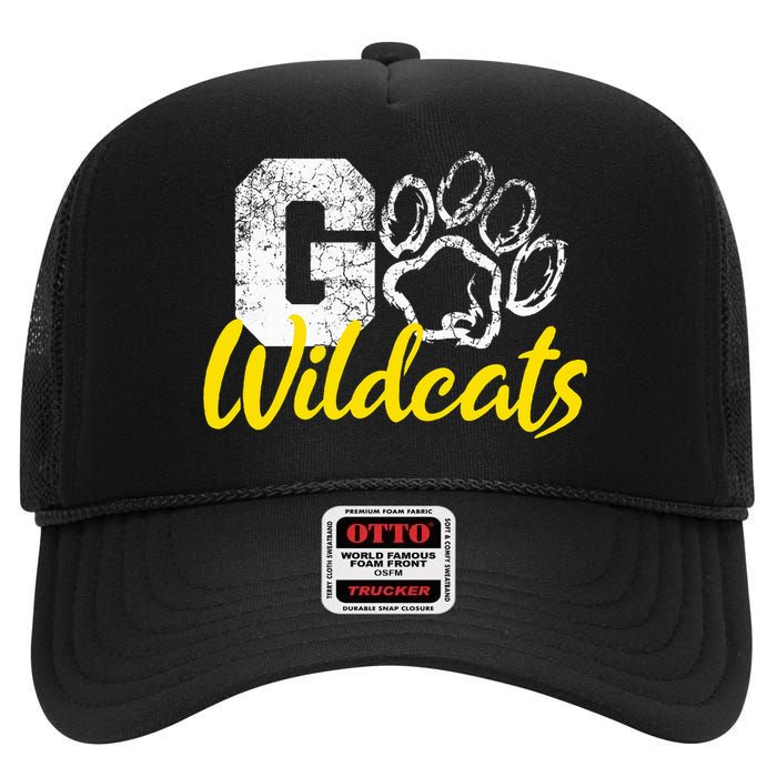 Go Wildcats Purple High Crown Mesh Back Trucker Hat