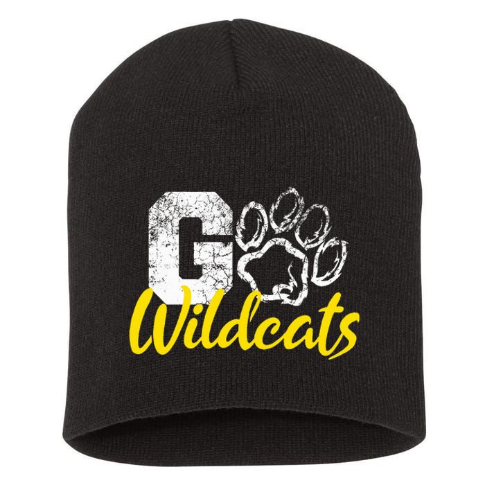 Go Wildcats Purple Short Acrylic Beanie