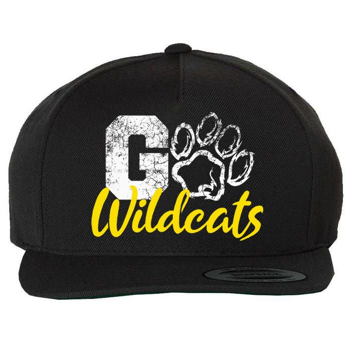 Go Wildcats Purple Wool Snapback Cap