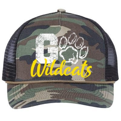 Go Wildcats Purple Retro Rope Trucker Hat Cap