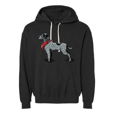 German Wirehaired Pointer Garment-Dyed Fleece Hoodie