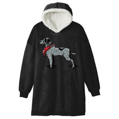 German Wirehaired Pointer Hooded Wearable Blanket