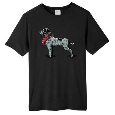 German Wirehaired Pointer Tall Fusion ChromaSoft Performance T-Shirt