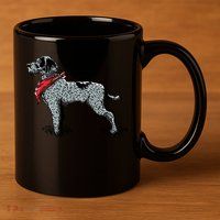 German Wirehaired Pointer 11oz C Handle Ceramic Mug
