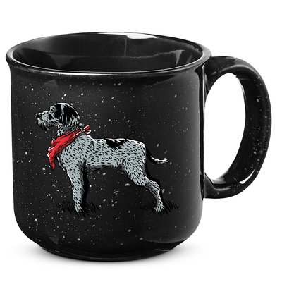 German Wirehaired Pointer 15oz Campfire Ceramic Mug