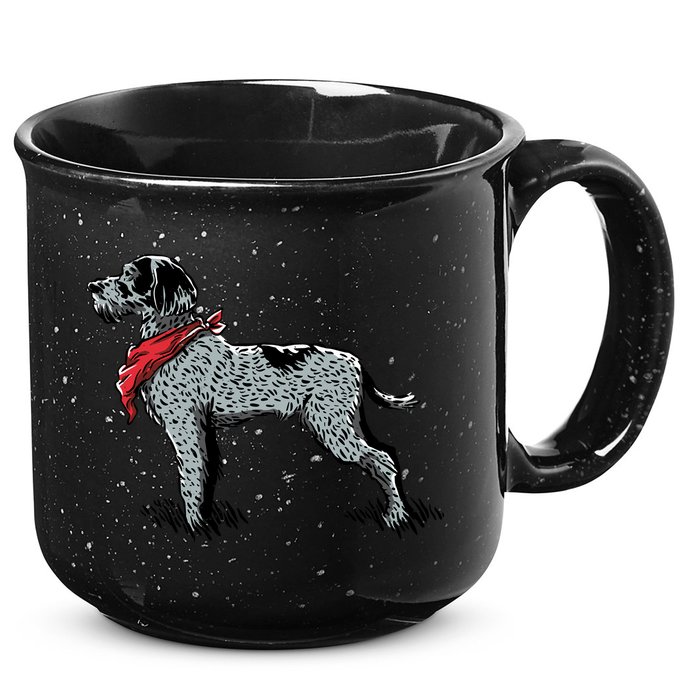 German Wirehaired Pointer 15oz Campfire Ceramic Mug