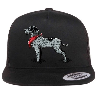 German Wirehaired Pointer Flatbill Hat
