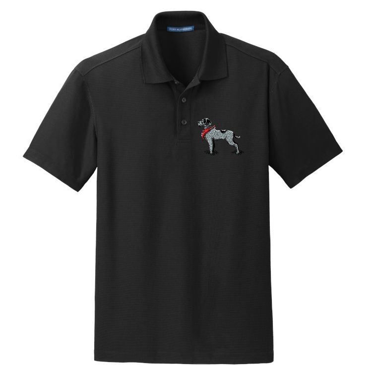 German Wirehaired Pointer Dry Zone Grid Polo
