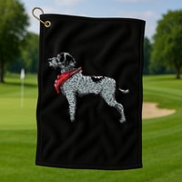 German Wirehaired Pointer Golf Towel
