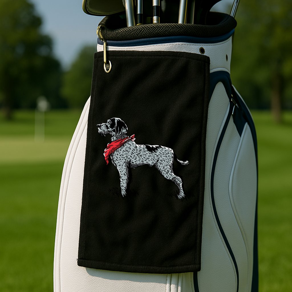 German Wirehaired Pointer Golf Towel