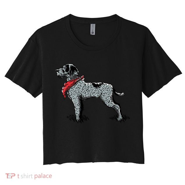 German Wirehaired Pointer Crop Top