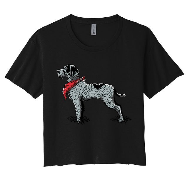 German Wirehaired Pointer Crop Top