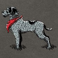 German Wirehaired Pointer Cotton Canvas Backpack