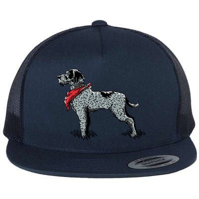 German Wirehaired Pointer Flat Bill Trucker Hat