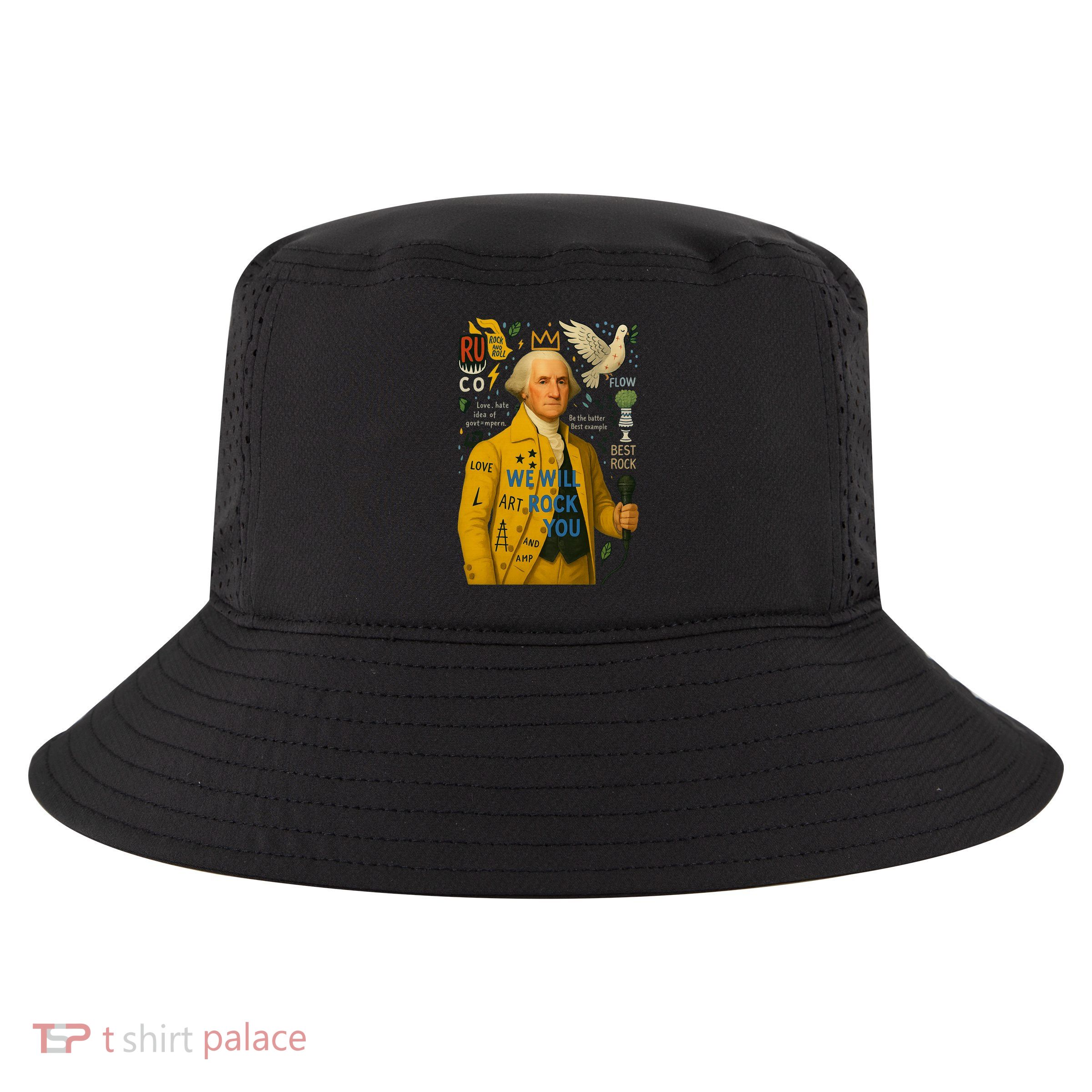 George Washington Pop Art Cool Comfort Performance Bucket Hat