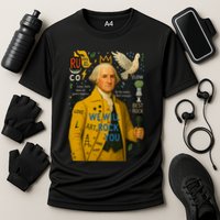 George Washington Pop Art Cooling Performance Crew T-Shirt