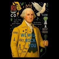 George Washington Pop Art Cooling Performance Crew T-Shirt
