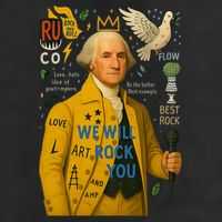 George Washington Pop Art Adult Drive Performance Visor