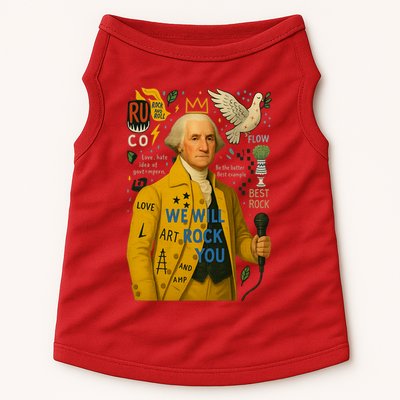 George Washington Pop Art Doggie Tank